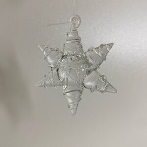 🤩 Crystal Clear Lampwork Spun Glass Stars 🌟 rustic ornament light sun catcher